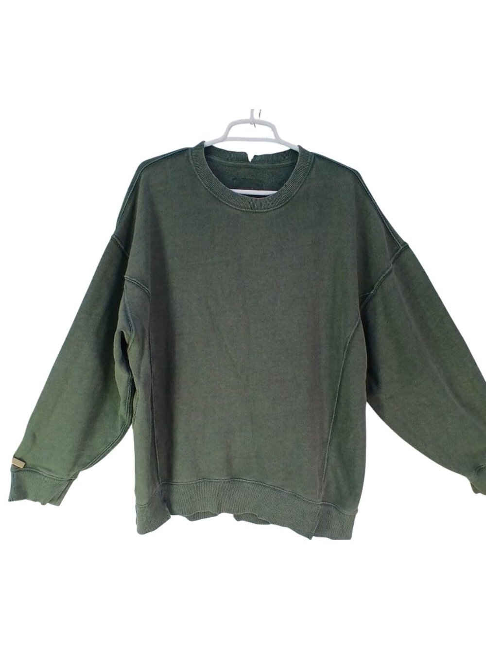 Aerie AEO Green Oversized Crewneck Sweatshirt Womens M Cotton Blend Casual Comfy